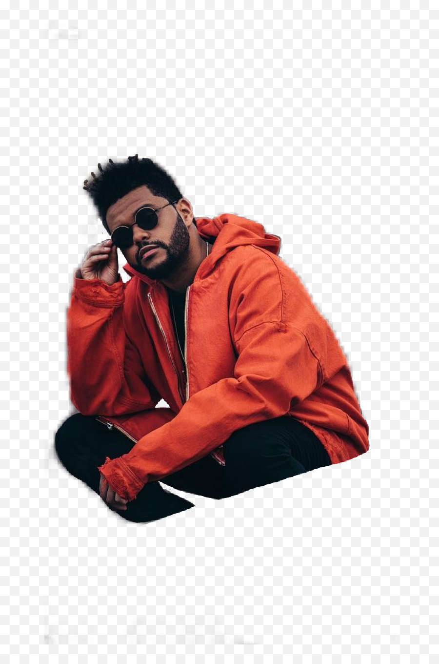 Theweeknd Orange Weeknd Singer Sticker By Kat - Lockscreen The Weeknd Aesthetic Red Emoji,Weeknd Emoji