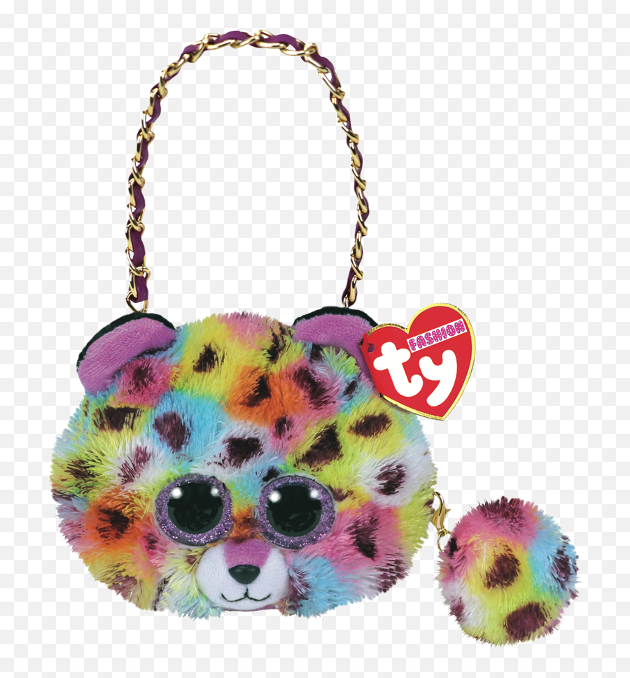 Ty Myke Dyr Veske Med Giselle Leopard - Ty Mini Purse Emoji,Justice Emoji Purse