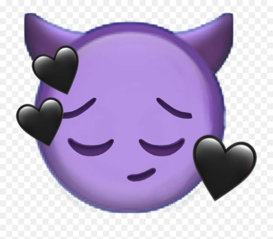Milukyun Iphone Sticker - Happy Emoji,Purple Devil Emoji Transparent