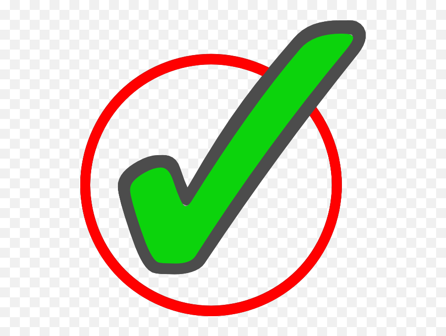 Green Check Mark In Circle 1 Clip Art At Vector Clip - Check Animated Gif Transparent Emoji,Check Mark Emoji