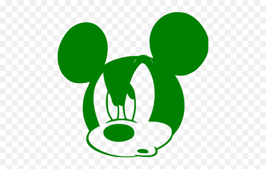 Green Mickey Mouse 32 Icon - Mickey Mouse Aesthetic Green Emoji,Mickey Mouse Emoticon Text