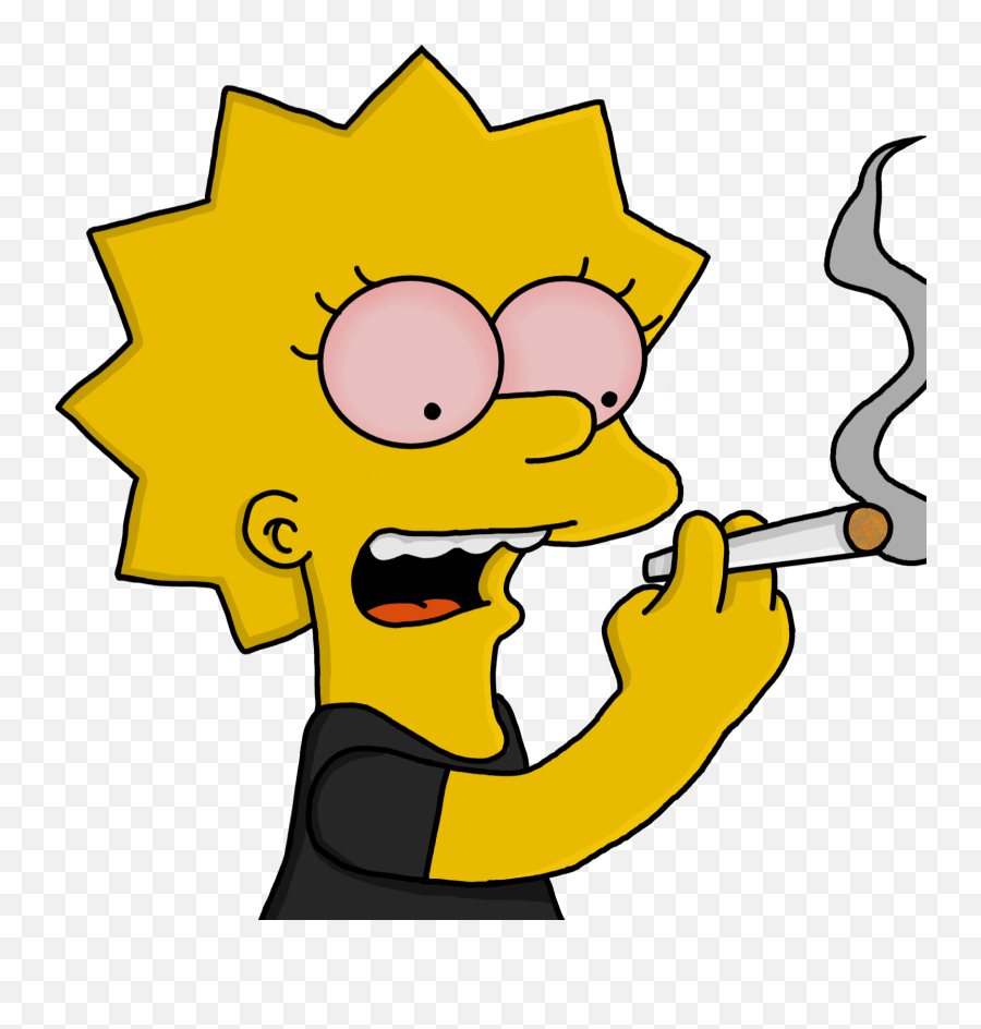 The Most Edited - Lisa Simpson Sticker Emoji,Spliff Emoji