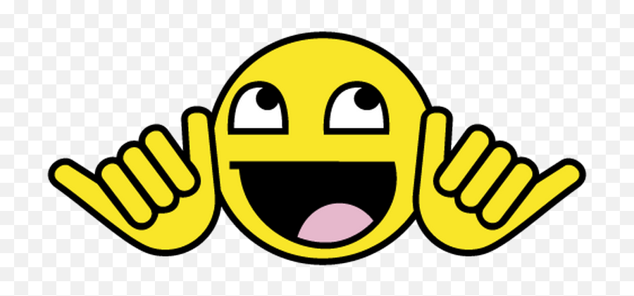 Jdm Smiley Shaka Decal - Christmas Epic Face Png Emoji,Fart Emoticon