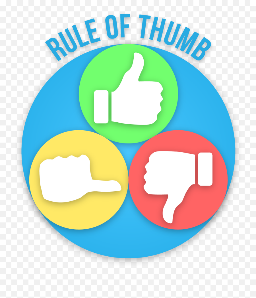 Download Hd Rule Of Thumb - Thumbs Up Down Sideways Clipart Vertical Emoji,Sideways Emoji