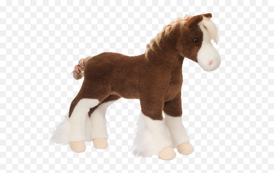 Douglas Mcclay Clydesdale Horse - Horse Stuffed Animal Png Clipart Emoji,Cat Cow Horse Earth Emoji