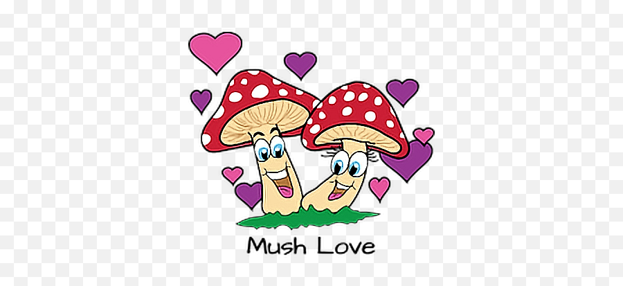 Mushroom Mushlove Love Sticker - Love Iphone 7 Emoji,Emoji Mush