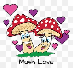 Mushroom Mushlove Love Sticker - Love Iphone 7 Emoji,Emoji Mush