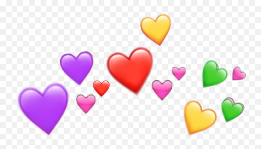 Freetoedithearts Original Colors Emoji Featurethis - Colored Heart Emoji Png,Wrestling Emojis