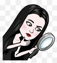 Searching Sticker - For Women Emoji,Magnifier Girl Emoji