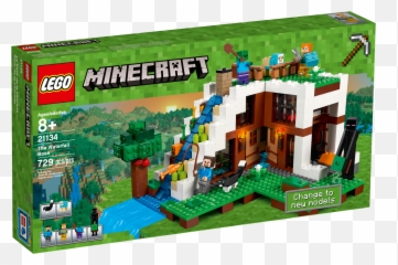 Lego Minecraft The Waterfall Base - Lego Minecraft Waterfall Base Emoji,Minecraft Carpet Designs Of Emojis