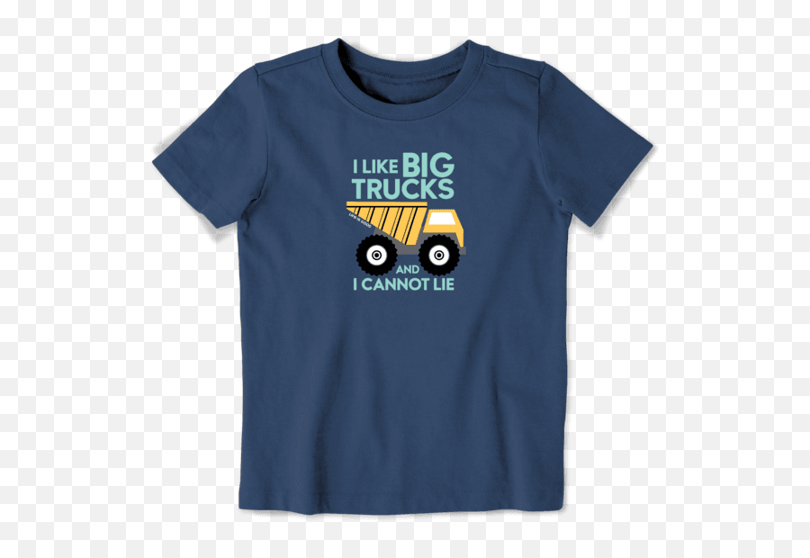 Kidsu0027 Toddler I Like Big Trucks Crusher Tee Life Is Good - Short Sleeve Emoji,Truck Of Emoji