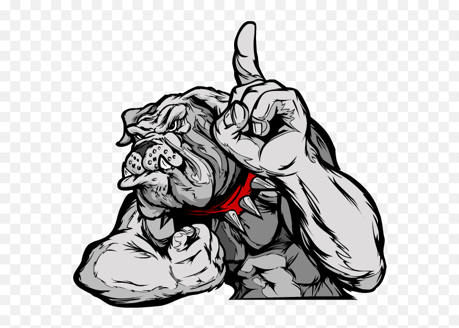 University Stickers - Bulldog Cartoon Vector Emoji,Gators Emoticon Georgia Bulldogs