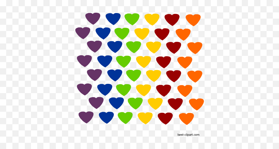 Free Heart Clip Art Images And Graphics - Girly Emoji,Rainbow Heart Emoji