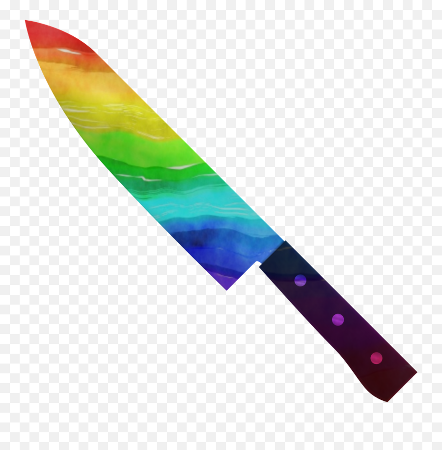 Rainbow Knife Pride Sticker - Vertical Emoji,Pride Knife Emojis