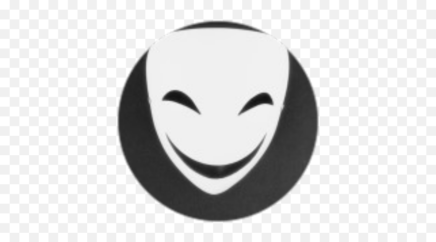Mask Icon Badge - Roblox Mask Black And White Anime Emoji,Emoticon Black Mask