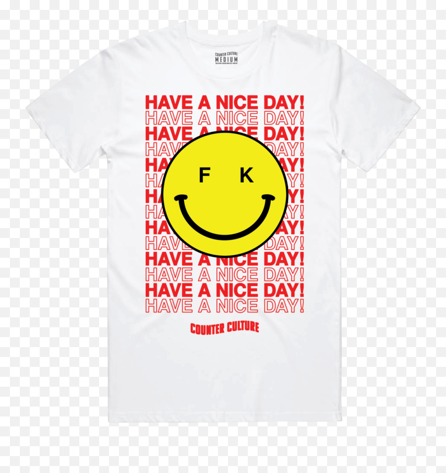 Have A Nice Day T - Shirt Happy Emoji,Happy Day Emoticon