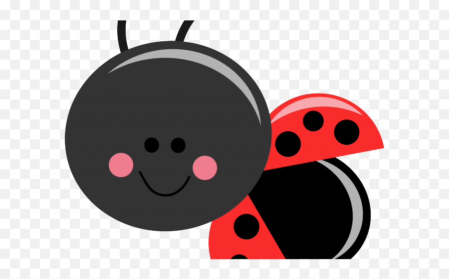 Lady Beetle Clipart Face - Clip Art Cute Bugs Emoji,Emoticon For A Lady Bug