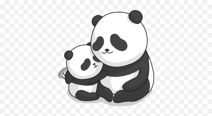 Giant Panda Stickers - Happy Emoji,Panda Emotion Clipart
