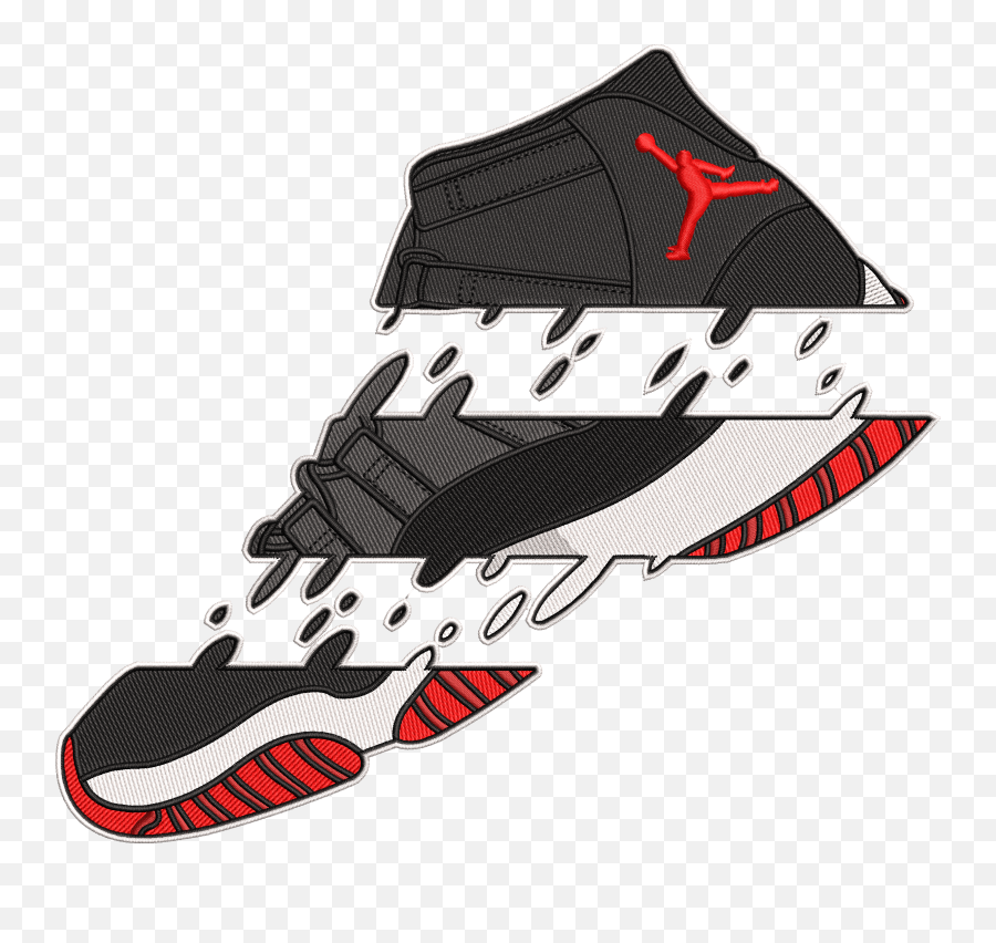 Ten Jordans Embroidery Designs Pack - For Basketball Emoji,How To Get Jordan Shoe Emojis