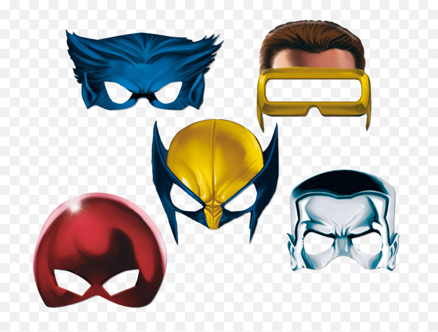 X Men Masks - X Men Theme Party Emoji,X Men Emoji