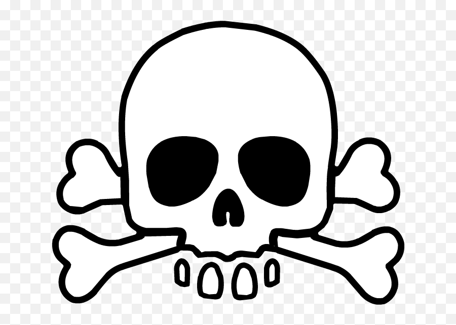 Friendly Clipart Skull Friendly Skull - Skull Crossbones Png Emoji,Skull And Crossbone Emoji