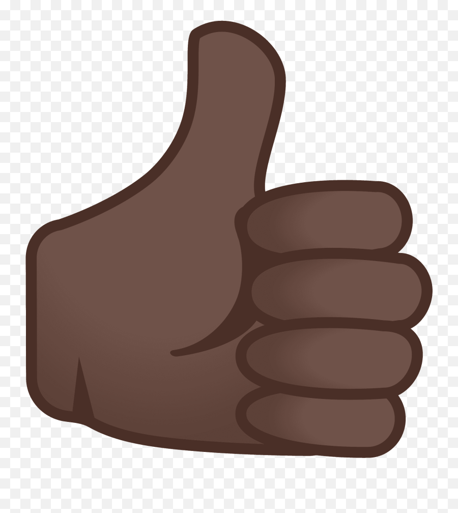 Thumbs Up Emoji Clipart - Black Thumb Up,Thumbs Up Emoji Clipart