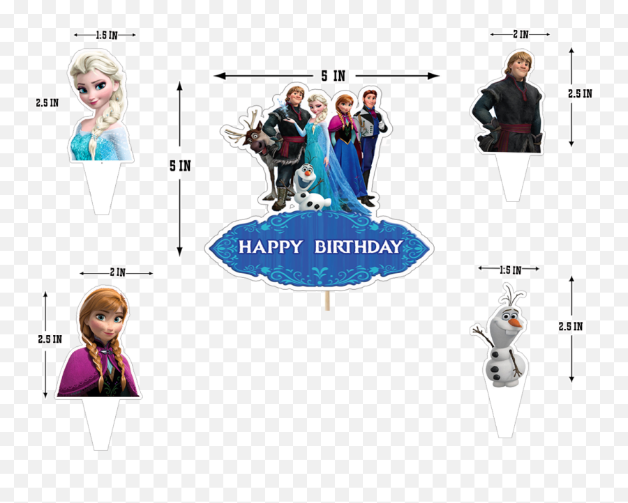 Birthday Party Cake Topper Combo Emoji,Emojis Wparty Hat