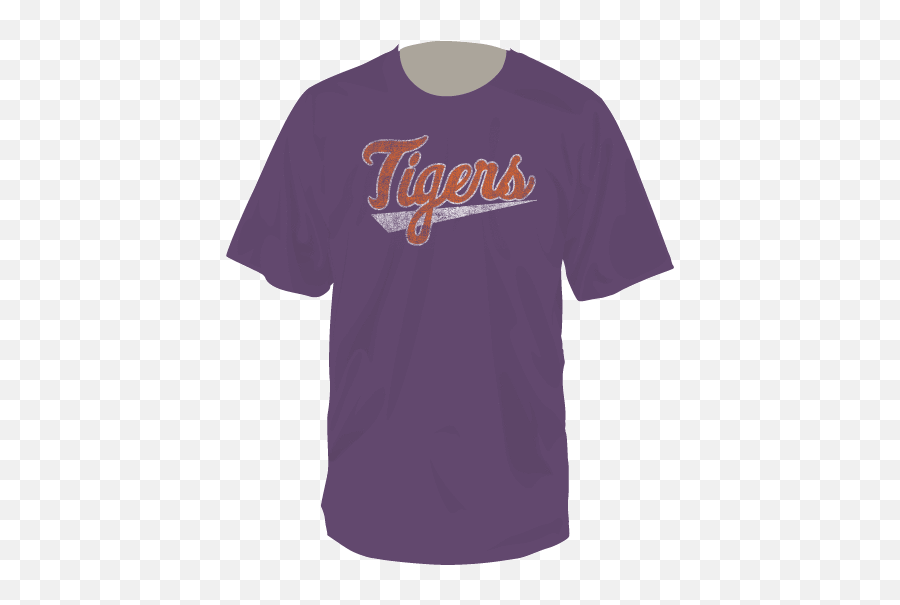 Clemson Tigers Solid Stripped Logo Purple Short Sleeve Tee Emoji,Printable Emojis Straight Jacket