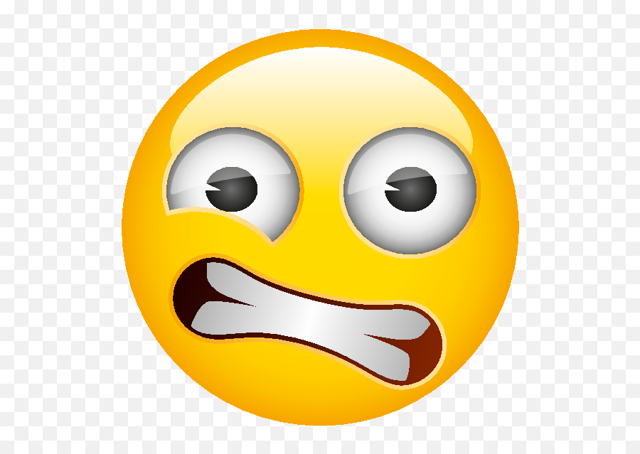 Zany Shocked Face - Happy Emoji,Shoked Emoji