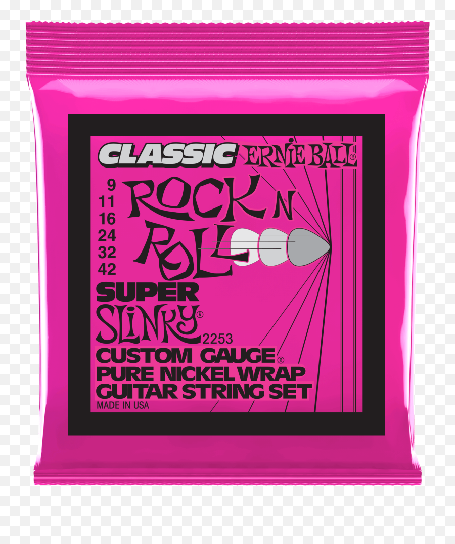 Slinky Classic Rock N Roll Pure Nickel Wrap Electric Guitar Emoji,Rock N Roll Text Emoticon