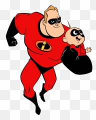Incredible Running With Jack - Mr Incredible With Jack Jack Png Emoji,Samurai Jack Emoji Dog