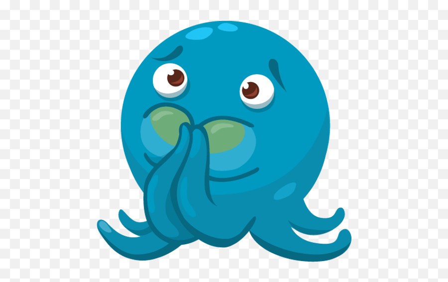 Octo The Angry Octopus Imessage Stickers By Overboldapps Emoji,Octops Emoji