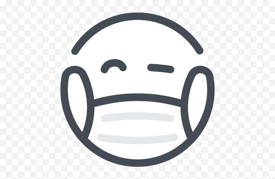 Mask Emoji Icon In Pastel Style,Healthcare Emojis