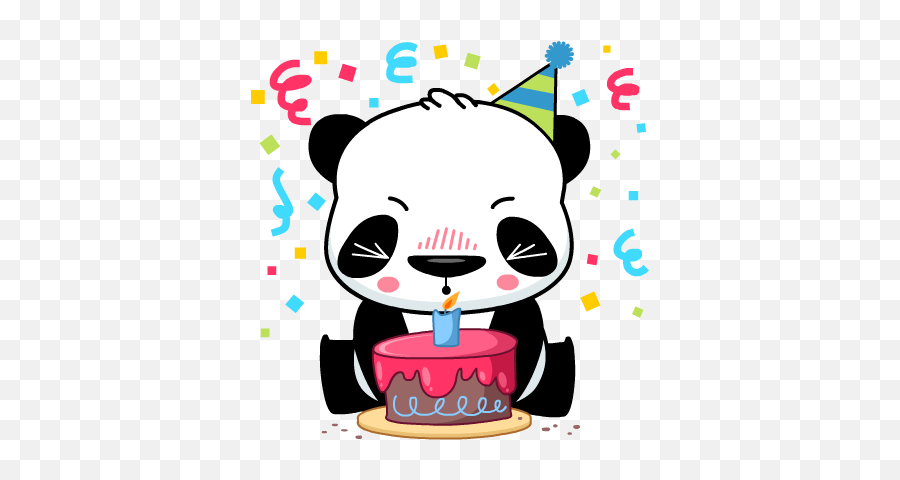 A Set Of Cute Panda Emoji For Bending Spoonsu0027 New Iphone App - Happy Birthday Panda Emoji,Happy Birthday Emoji