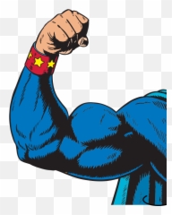 Superhero Arm - Arm Flexing Clipart Full Size Clipart Flexing Superhero Arm Emoji,Flexing Arm Emoji