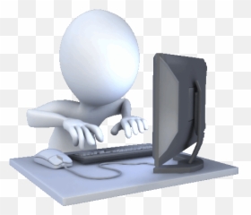 Powerpoint Animation Animated Clipart - 3d Figure With Computer Emoji,Kika Teclado Emoji Gifs