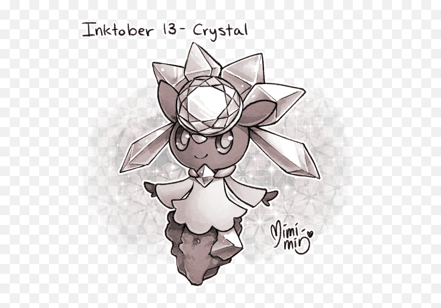 Pokemon U2013 Mimi Min - Crystals Inktober Emoji,Pokemon Emotion Theme