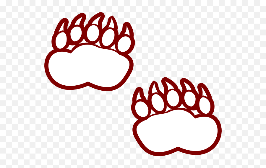 Bear Footprint Download Free Clip Art - Bear Paws Coloring Page Emoji,Bear Claw Emoji