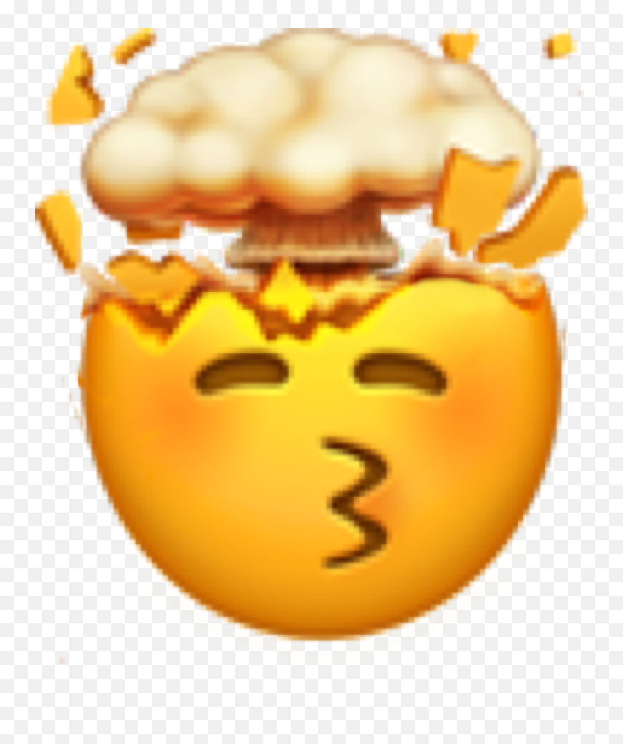 Emoji Explode Heart Emojis Sticker - Head Banging Against Wall Emoji,Exploding Emoji