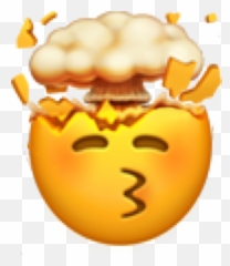 Emoji Explode Heart Emojis Sticker - Head Banging Against Wall Emoji,Exploding Emoji