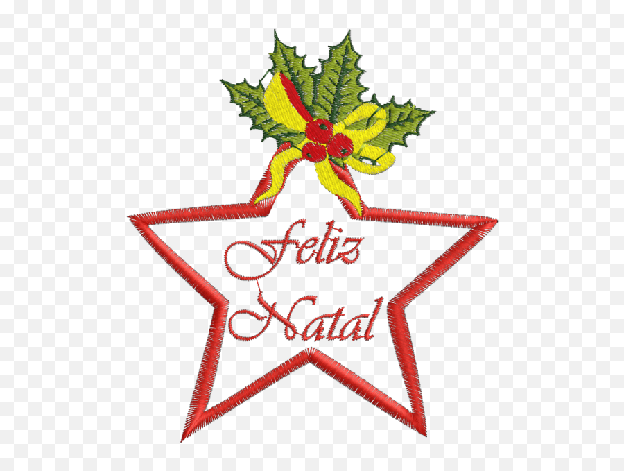 Matriz De Bordado Estrela De Natal 2 - For Holiday Emoji,Emoticons De Estrelinhas