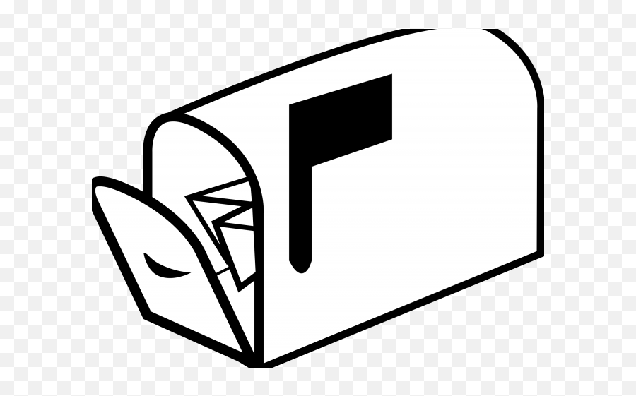 Mailbox Clipart Transparent - Mailing Clipart Black And White Emoji,Mailbox Postman Emoji