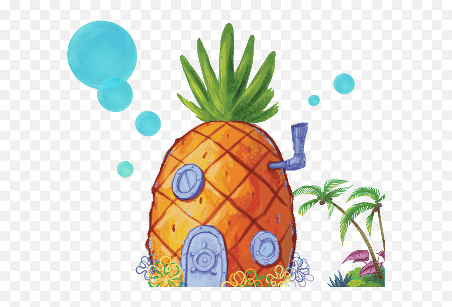 Spongebob Squarepants Logo Png - Pinapple Transparent Sponge Bob Pineapple Png Emoji,Pineapple Emoji