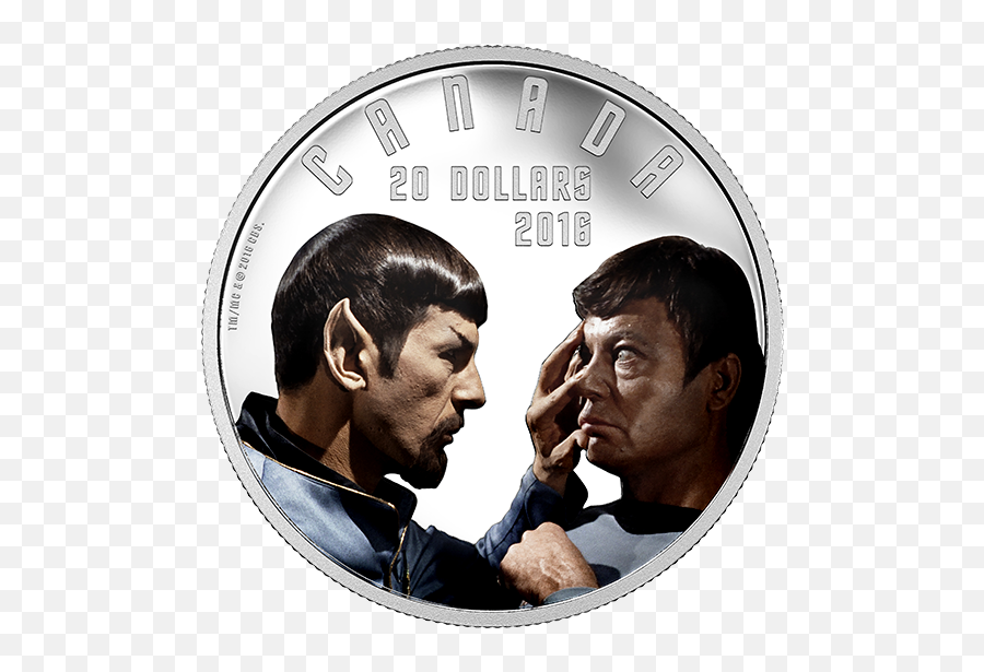 Oz - Canada Mint Star Trek Emoji,Spock Showing Emotion
