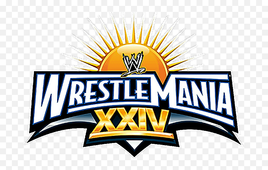 Wwe Wrestlemania Sticker - Wwe Wrestlemania 24 Logo Png Emoji,Wrestlemania Emoji