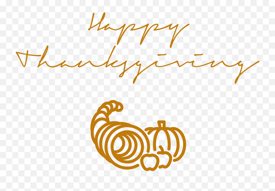 Happy Thanksgiving Signature Cornucopia Pnglib U2013 Free Png - Transparent Happy Thanksgiving Png Emoji,Ham Cat Emoji