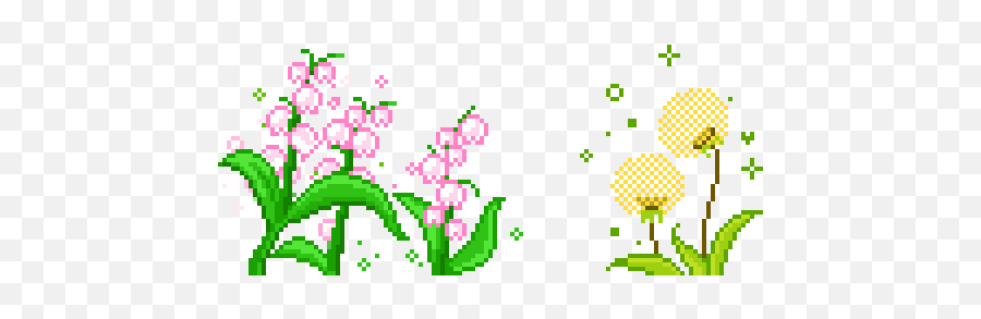 Getting Rid Of Sadness - Pixel Flower Gif Transparent Emoji,