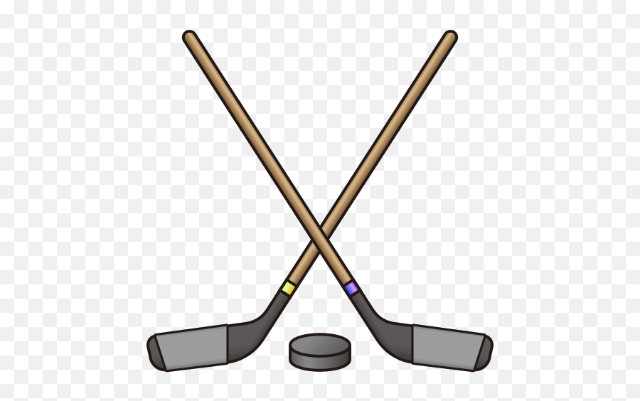 Ice Hockey Stick And Puck - Hockey Stick And Puck Transparent Emoji,Skate Emoji