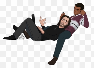 Gilfoyle And Dinesh Fan Art Emoji,Russ Hanneman Car Doors Emoticon
