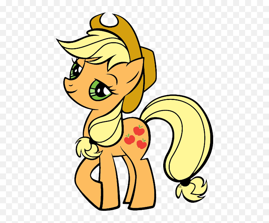 Little Pony Clipart - Applejack My Little Pony Clipart Emoji,Mlp Emoticons Deviantart